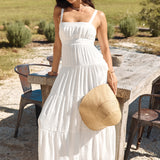 Shooting Stars Maxi Dress White