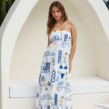 Sunkissed Sites Maxi Dress Blue