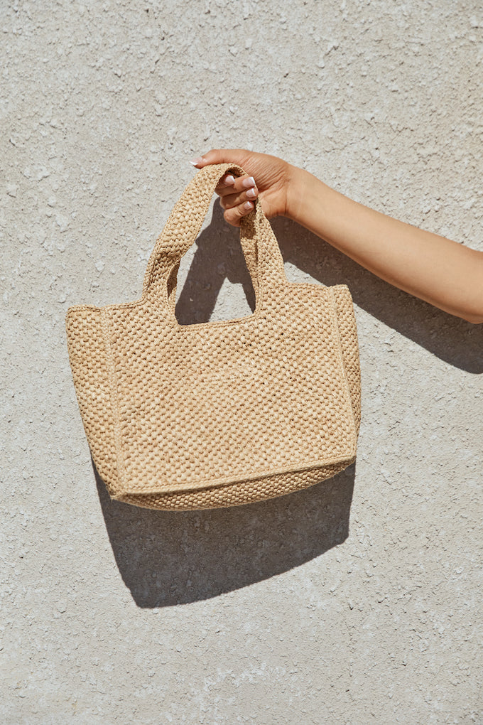 BILLINI Vashti Handle Bag Natural Raffia