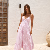 Picnic Season Maxi Dress Pink