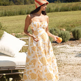 Sunset Trails Maxi Dress Yellow