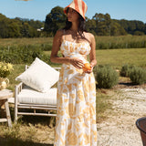 Sunset Trails Maxi Dress Yellow