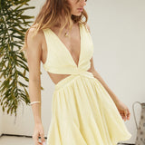 Listen In Mini Dress Yellow