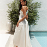 Lexi Loves Shoulder Maxi Dress Beige