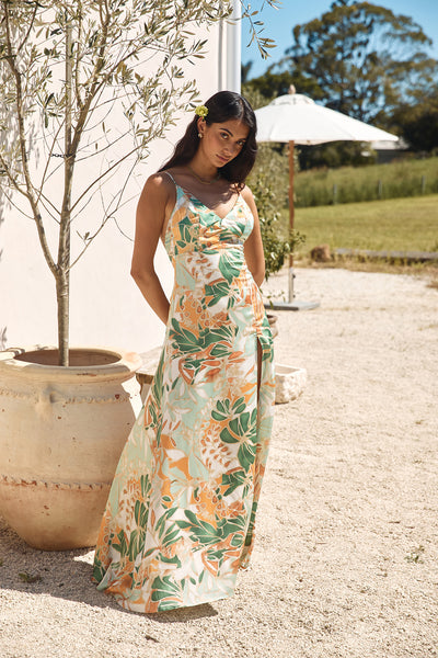 Rainforest Glow Maxi Dress Green