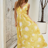 Solar Eclipse Maxi Dress Yellow