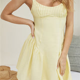 Shine For You Mini Dress Yellow