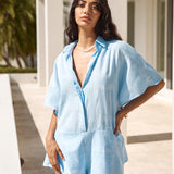 Chic On Shore Playsuit Blue