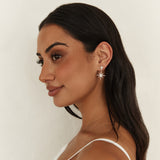 18K Gold Plated Evange Line Earrings Gold