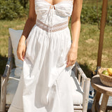 Between Fields Maxi Dress White