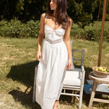 Between Fields Maxi Dress White