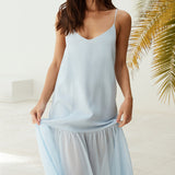 Island Rhythm Maxi Dress Blue