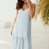 Island Rhythm Maxi Dress Blue