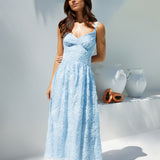 Porcelain Princess Maxi Dress in Blue