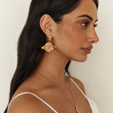 18K Gold Plated Universal Beauty Earrings Gold