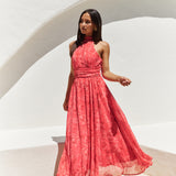 Elysian Sunset Maxi Dress Pink