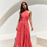 Elysian Sunset Maxi Dress Pink