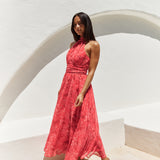 Elysian Sunset Maxi Dress Pink