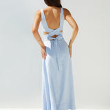 Coastal Glow Maxi Dress Blue