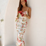 Wander Beyond Mesh Maxi Dress Floral