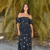 Bonnie Off Shoulder Maxi Dress Black