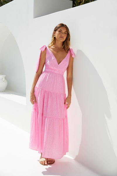 Aurora Glow Pink Maxi Dress