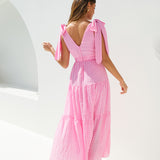 Aurora Glow Pink Maxi Dress