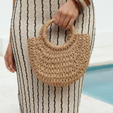 Escape To Explore Woven Bag Natural