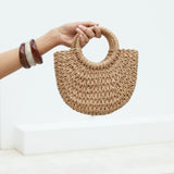 Escape To Explore Woven Bag Natural