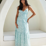 Bright Skies Maxi Dress Green