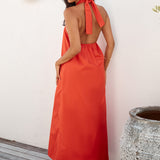 MADISON THE LABEL Amber Maxi Dress Flame