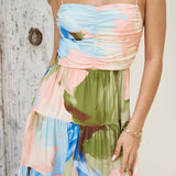 Frangipani Tree Maxi Dress Multi