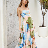 Frangipani Tree Maxi Dress Multi