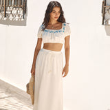 Ciao Bella Crop Top Beige