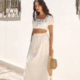 Ciao Bella Maxi Skirt Beige