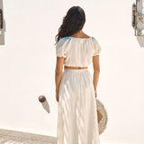 Ciao Bella Maxi Skirt Beige