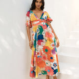 Garden Wedding Maxi Dress Multi