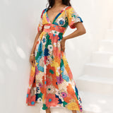 Garden Wedding Maxi Dress Multi