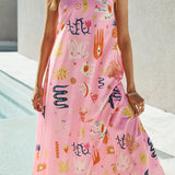 Magic Tricks Strapless Maxi Dress Pink