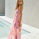 Magic Tricks Strapless Maxi Dress Pink