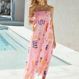 Magic Tricks Strapless Maxi Dress Pink