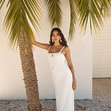 Cabana Bliss Maxi Dress White