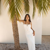 Cabana Bliss Maxi Dress White