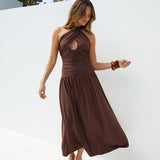 Mocha Moments Maxi Dress Brown