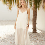 Island Rhythm Maxi Dress Beige