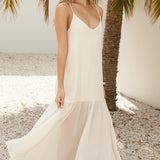 Island Rhythm Maxi Dress Beige