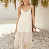 Island Rhythm Maxi Dress Beige