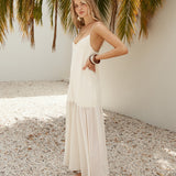 Island Rhythm Maxi Dress Beige