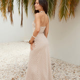 Salvadore Strapless Maxi Dress Brown