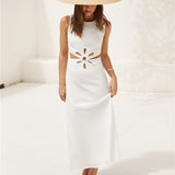 Fluttering Hearts Maxi Dress White